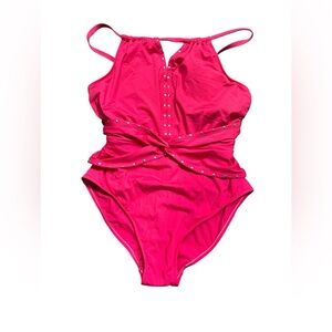 MAGICSUIT plus size 16 Riveted Diana One Piece swimsuit style 6017510 NWT